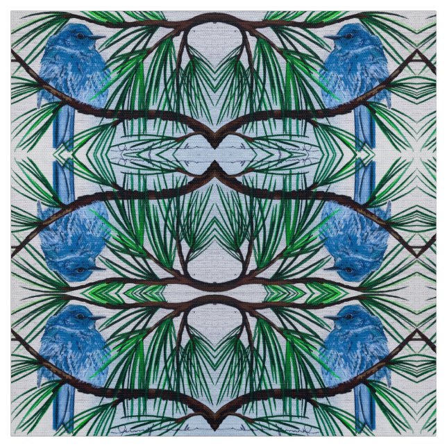 Mountain Bluebird Fabric (Swatch)