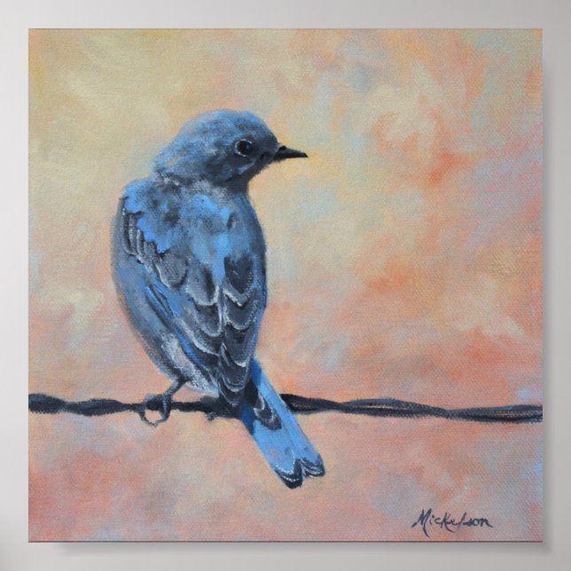 Mountain Bluebird Fine Art Print (Small) (Front)