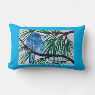 Mountain Bluebird Pillow