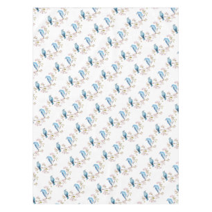 Mountain Bluebirds on Sakura Branch Tablecloth
