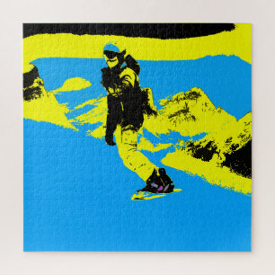 Mountain Boarding - Snowboarder Jigsaw Puzzle