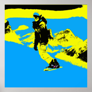 Mountain Boarding - Snowboarder Poster