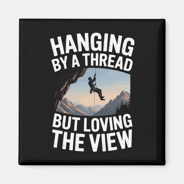 Mountain Bouldering Funny Rock Climbing  Magnet (Front)
