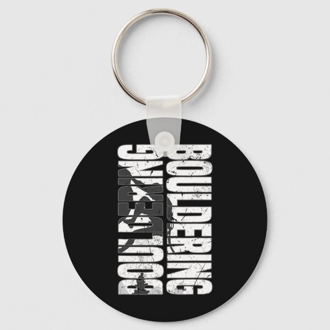 Mountain Bouldern Rock Climbing Mountain Climbing  Keychain (Front)