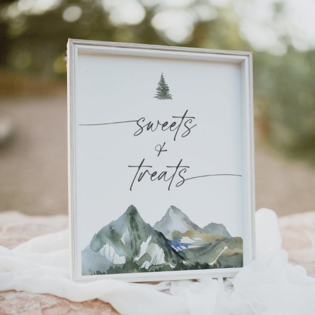 Mountain Boy Baby Shower Sweets and Treats Sign (Creator Uploaded)