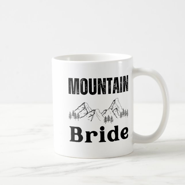 Mountain Bride Hiking Outdoor Bachelorette Party C Coffee Mug (Right)