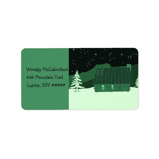 Mountain Cabin address labels (Front)