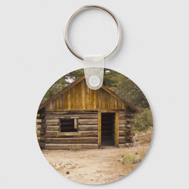 Mountain Cabin Keychain (Front)