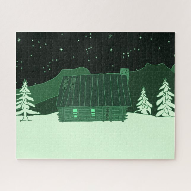Mountain Cabin Puzzle (Horizontal)