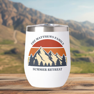 Mountain Cabin Sunset Personalized Vacation