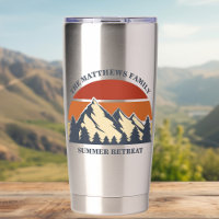 Mountain Cabin Sunset Personalized Vacation