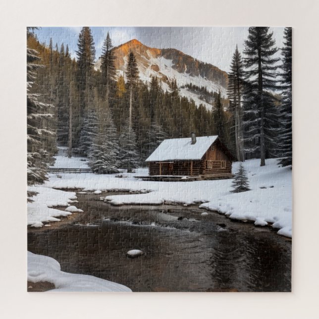 MOUNTAIN CABINE puzzle (Vertical)