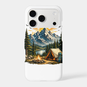 Mountain Camping Adventure Sunset Nature T-shirt