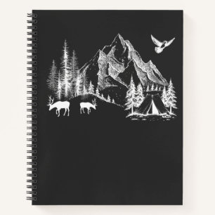 Mountain Camping Adventure Wilderness Nature Notebook