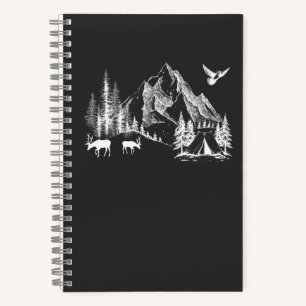 Mountain Camping Adventure Wilderness Nature Notebook