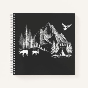 Mountain Camping Adventure Wilderness Nature Notebook