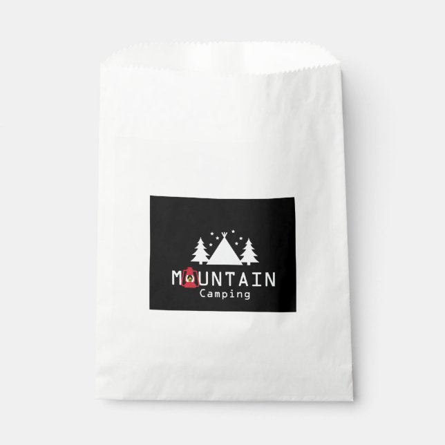 mountain camping favour bag (Front)
