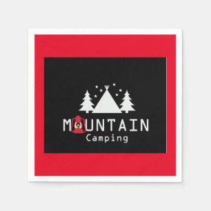 mountain camping napkin