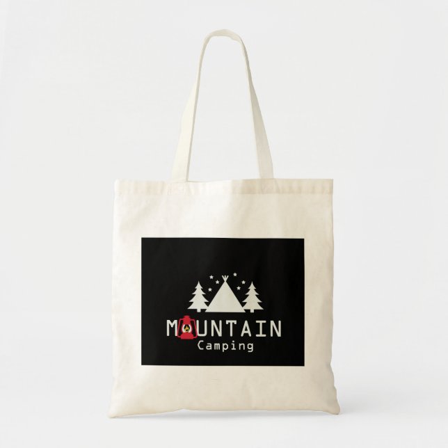 mountain camping tote bag (Front)