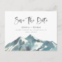 Mountain Celebration Save The Date Postcard