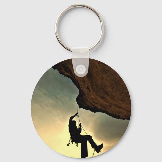 Mountain climber beautiful scenery keychain (Front)