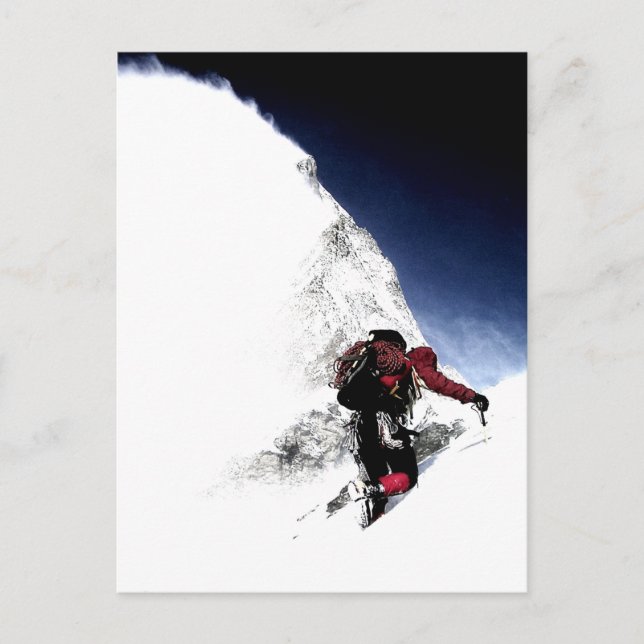 Mountain Climber Extreme Sports Postcard (Front)