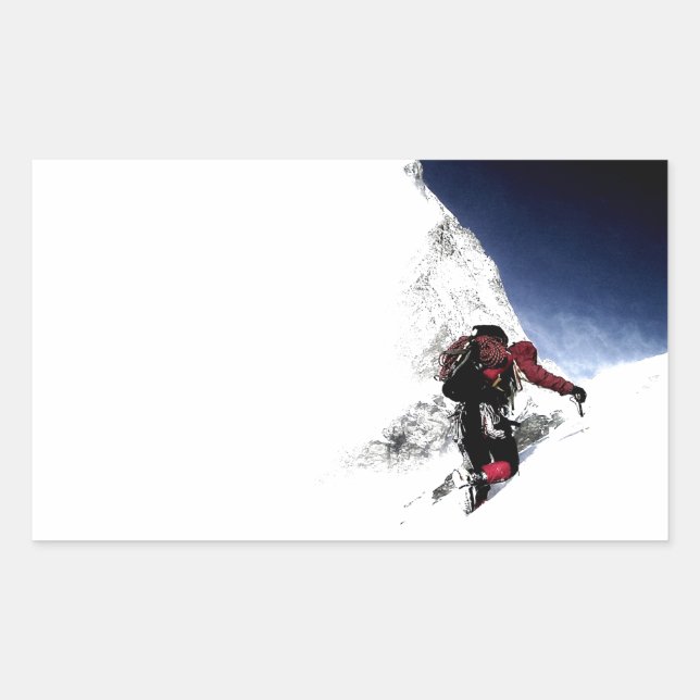 Mountain Climber Extreme Sports Sticker (Front)