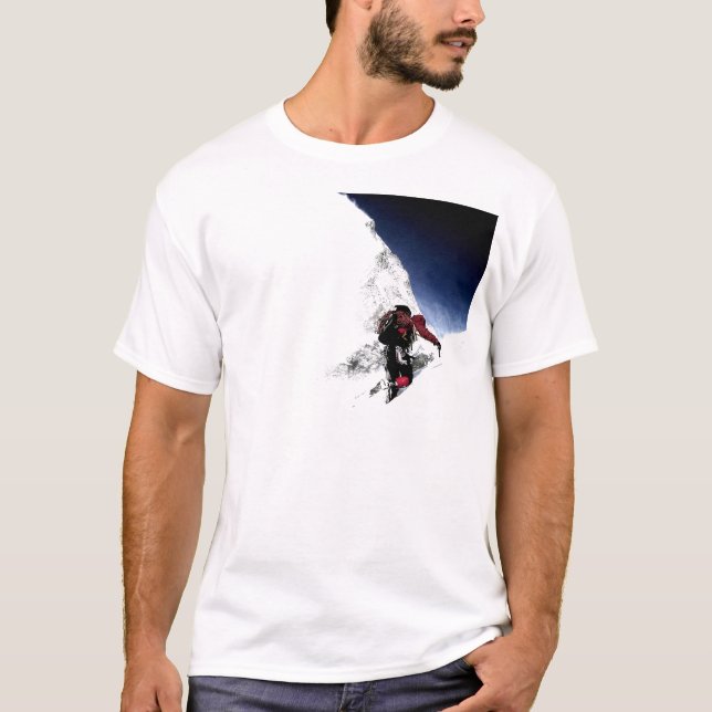 Mountain Climber Extreme Sports T-Shirt (Front)