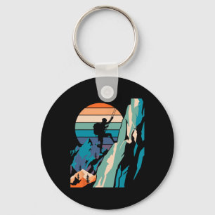 Mountain Climber Funny Rock Climbing Bouldering Me Keychain
