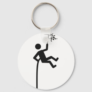mountain climber icon keychain
