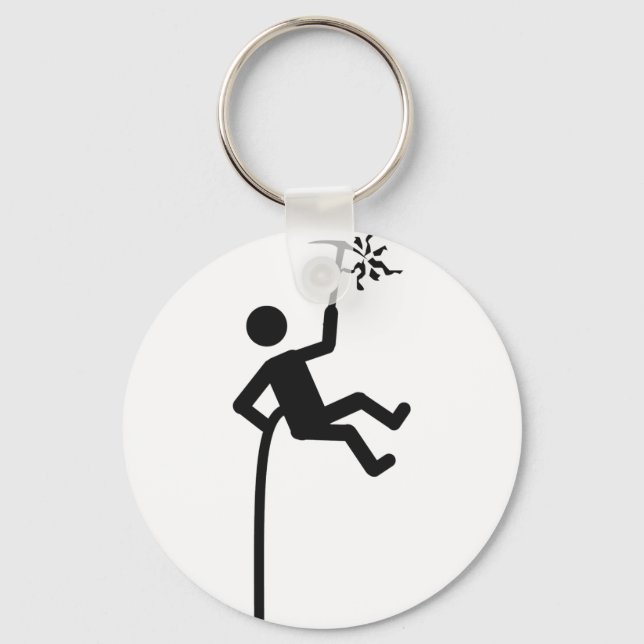 mountain climber icon keychain (Front)
