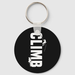 Mountain Climber Outdoor Rock Climbing Bouldering Keychain