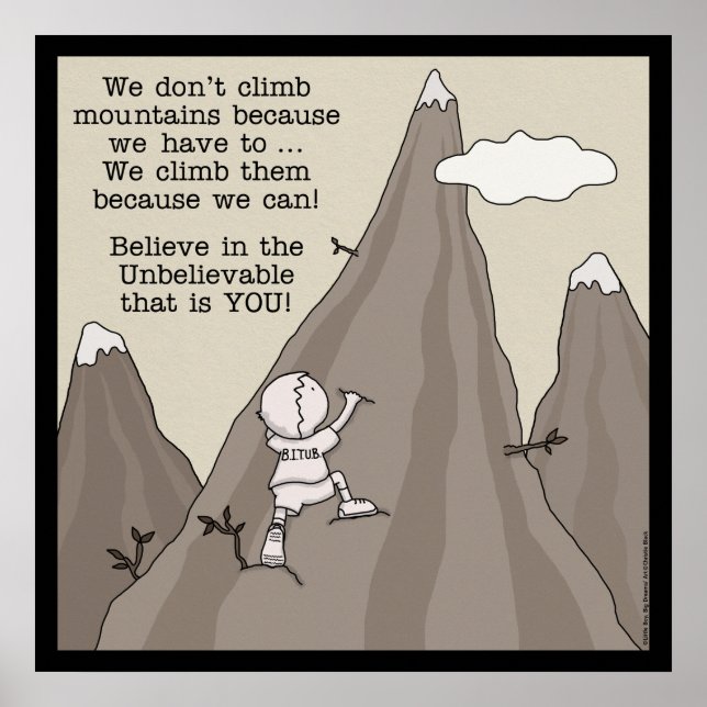 Mountain Climber Poster (Front)