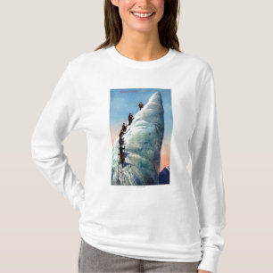 Mountain Climbers Attempting to Ascend a Serac T-Shirt