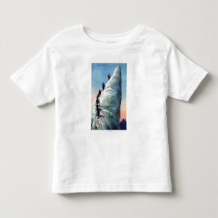 Mountain Climbers Attempting to Ascend a Serac Toddler T-shirt