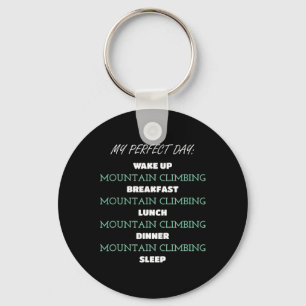 Mountain Climbing Adventure Outdoor Enthusiast Keychain