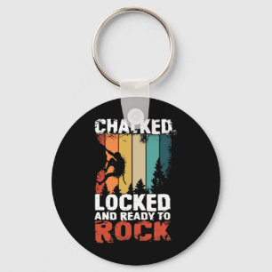 Mountain Climbing Design For A Rock Climber  Keychain
