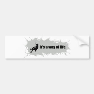 Mountain Climbing is a Way of Life Bumper Sticker