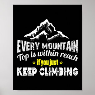 Mountain Climbing Poster