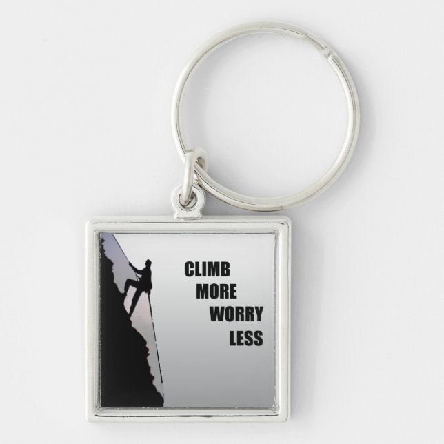 mountain climbing quotes keychain (Front)