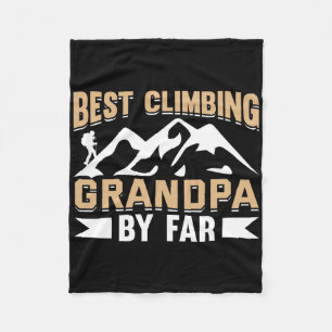 Mountain Climbing Rock Climb Grandfather Climber G Fleece Blanket