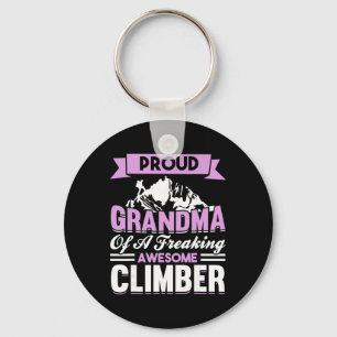 Mountain Climbing Rock Climb Grandmother Climber G Keychain