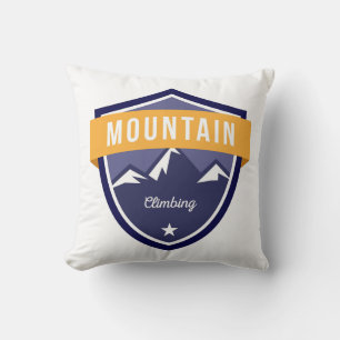 Mountain Climbing Throw Pillow