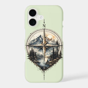 ​Mountain Compass Vintage iPhone Case