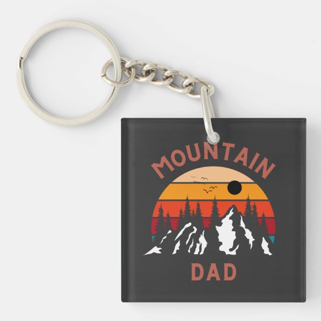 Mountain Dad Keychain (Front)