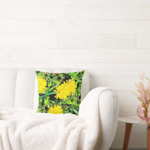 Mountain Dandelions Photo. Buy Now Throw Pillow