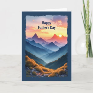 Mountain Dawn Fathers Day Card