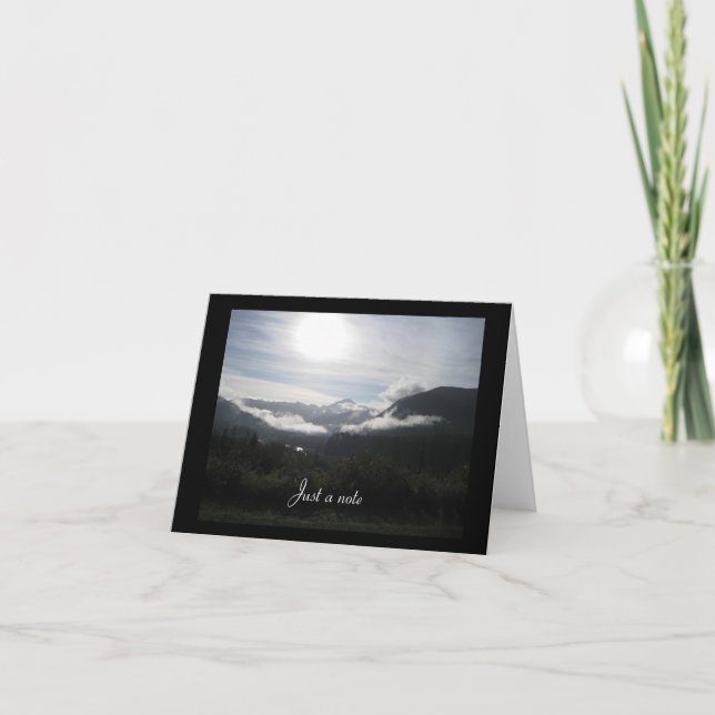 Mountain Dawn Just a Note Card (Front)