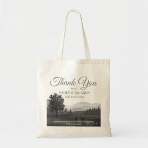 Mountain Destination Wedding Favour Gift Tote Bag