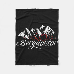 Mountain Doctor Mountain Alps Apres Ski Skiing Sno Fleece Blanket